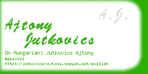 ajtony jutkovics business card